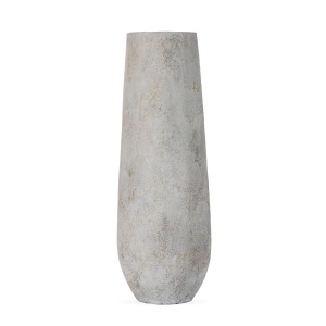 Vaza decorativa alb antichizat din ciment 150 cm Pals Thai Natura