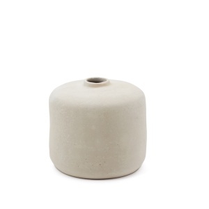 Vaza decorativa alba din hartie 37 cm Serina Kave Home