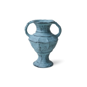 Vaza decorativa albastra din ceramica 26 cm New classics HKliving