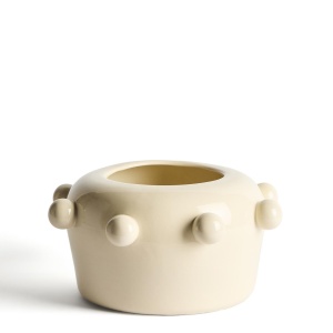 Vaza ecru din ceramica 17 cm Odra Kave Home
