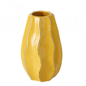 Vaza galbena din ceramica 18 cm Hilary Boltze
