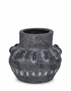 Vaza gri din piatra 30 cm Bucchero Bizzotto