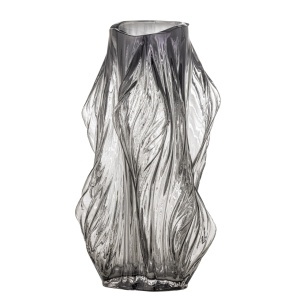 Vaza gri din sticla 32 cm Tulla Bloomingville