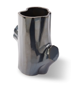 Vaza gri inchis din ceramica 21 cm Log Pols Potten