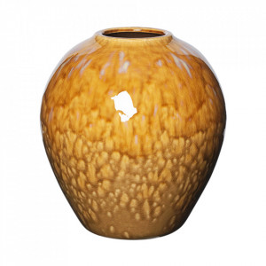 Vaza maro chihlimbar din ceramica 25 cm Ingrid Broste Copenhagen