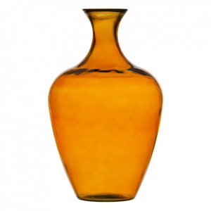 Vaza portocalie din sticla reciclata 65 cm Utah Denzzo
