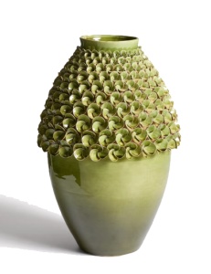 Vaza verde deschis din ceramica 52 cm Ederia Kave Home
