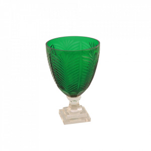 Vaza verde din sticla 40 cm Hurricane Van Roon Living
