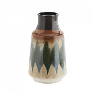 Vaza verde/multicolora din ceramica 24 cm Olossa Madam Stoltz