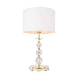 Veioza alba/aurie din metal 63 cm Rea Zuma Line