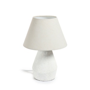 Veioza alba din metal 43 cm Noara Kave Home