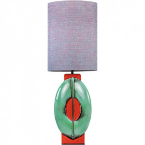 Veioza albastra/rosie din ceramica 83 cm Diane Versmissen