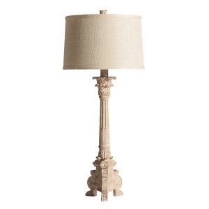 Veioza bej/maro din fibre naturale 94 cm Daria Vical Home