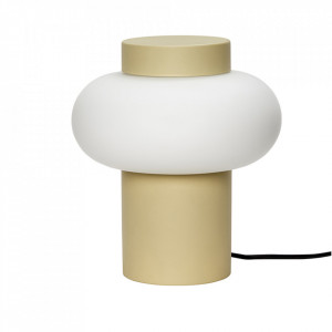 Veioza galbena din metal 25 cm Camp Hubsch