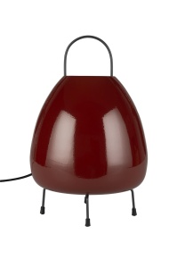 Veioza metal rosu 32 cm Ovo Zuiver