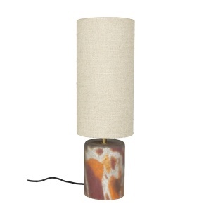 Veioza multicolora din fibre naturale 47 cm Earl Dutchbone