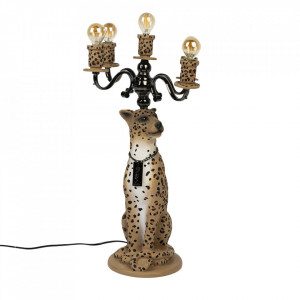 Veioza multicolora din rasina cu 5 becuri 92 cm Proudly Crowned Panther Bold Monkey