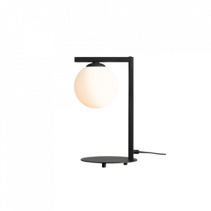 Veioza neagra/alba din metal 49 cm Zac Down Quiet Object
