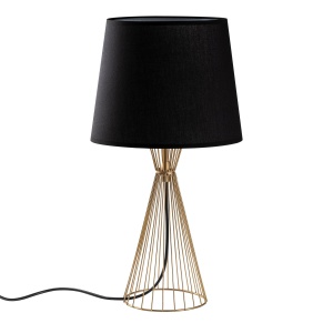 Veioza neagra/aurie din metal 55 cm Telıs The Home Collection