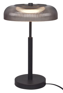 Veioza neagra/gri din metal 39 cm Solvia Zuma Line