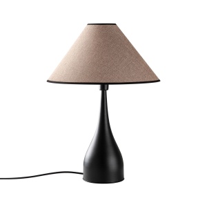Veioza neagra/maro deschis din metal 68 cm Luna The Home Collection