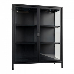 Vitrina din metal negru 102 cm Brisbane House Nordic