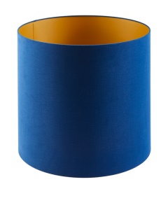 Abajur albastru inchis din fibre sintetice Soft Canvas XL Pols Potten