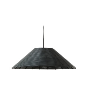 Abajur negru din fibre sintetice Saranella Large Kave Home