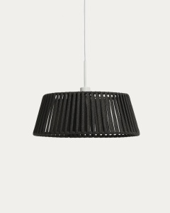 Abajur pentru exterior negru din metal Aldet Kave Home