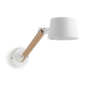 Aplica alba din metal Muse Kave Home