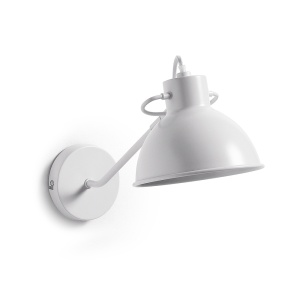 Aplica alba din metal Offelis Kave Home