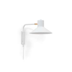 Aplica alba din metal Plass Kave Home