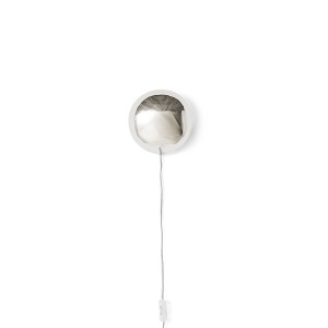 Aplica argintie din metal Orb HKliving