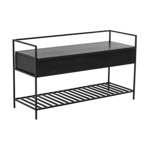Banca neagra din metal 102 cm Abelone Bloomingville