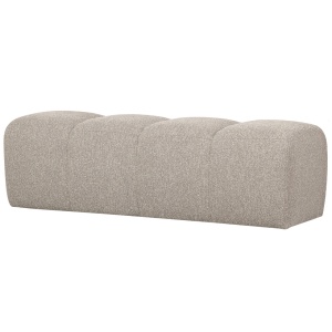 Bancheta din textil bej 160 cm Mojo Woood