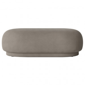Bancheta gri din textil 124 cm Rico Brushed Warm Ferm Living