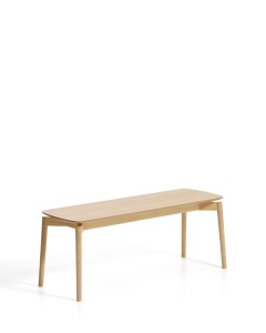 Bancheta maro deschis din lemn 122 cm Evera Kave Home