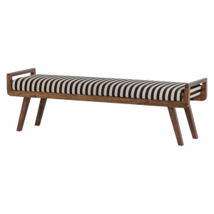 Bancheta maro din textil 157 cm Valo Woood