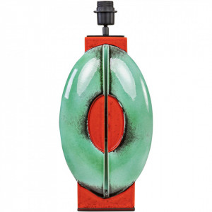 Baza pentru veioza verde/rosie din ceramica 50 cm Iris Versmissen