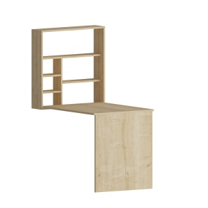 Birou cu etajera maro stejar 59x90 cm Sedir The Home Collection