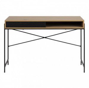 Birou maro/negru din metal 50x110 cm Angus Quiet Object