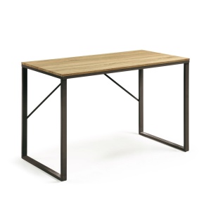 Birou maro/negru din metal 60x120 cm Talbot Kave Home
