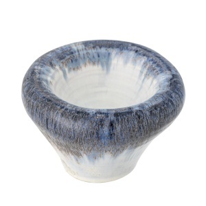 Bol decorativ albastru din ceramica 17 cm Finna Bloomingville