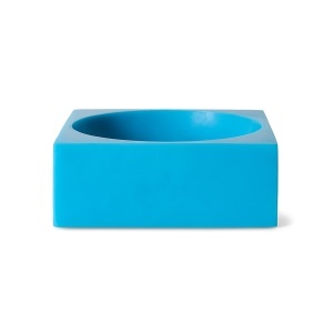 Bol decorativ albastru din fibre sintetice 22x22 cm Pop HK Living