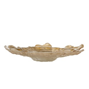 Bol decorativ bej din sticla 38 cm Asimi Bloomingville