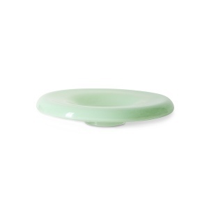 Bol decorativ verde din sticla 34 cm Gallery HK Living