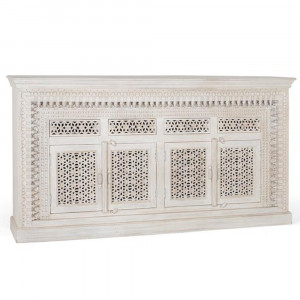 Bufet inferior alb din lemn 190 cm Bhopal Giner y Colomer
