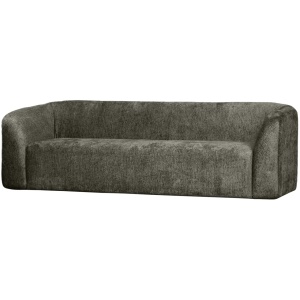 Canapea albastru inghet din catifea pentru 3 persoane Sloping Woood
