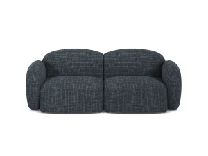 Canapea albastru navy din textil pentru 2 persoane Blair Baltimore Micadoni