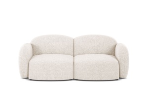 Canapea bej deschis din textil pentru 2 persoane Blair Eden Micadoni